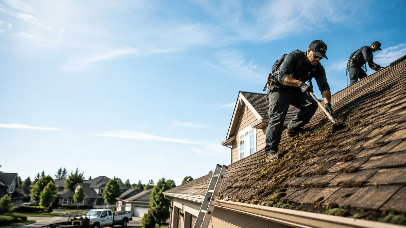 Roof Moss Removal in Wayne City, IL near me